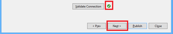 Successfully validated connection